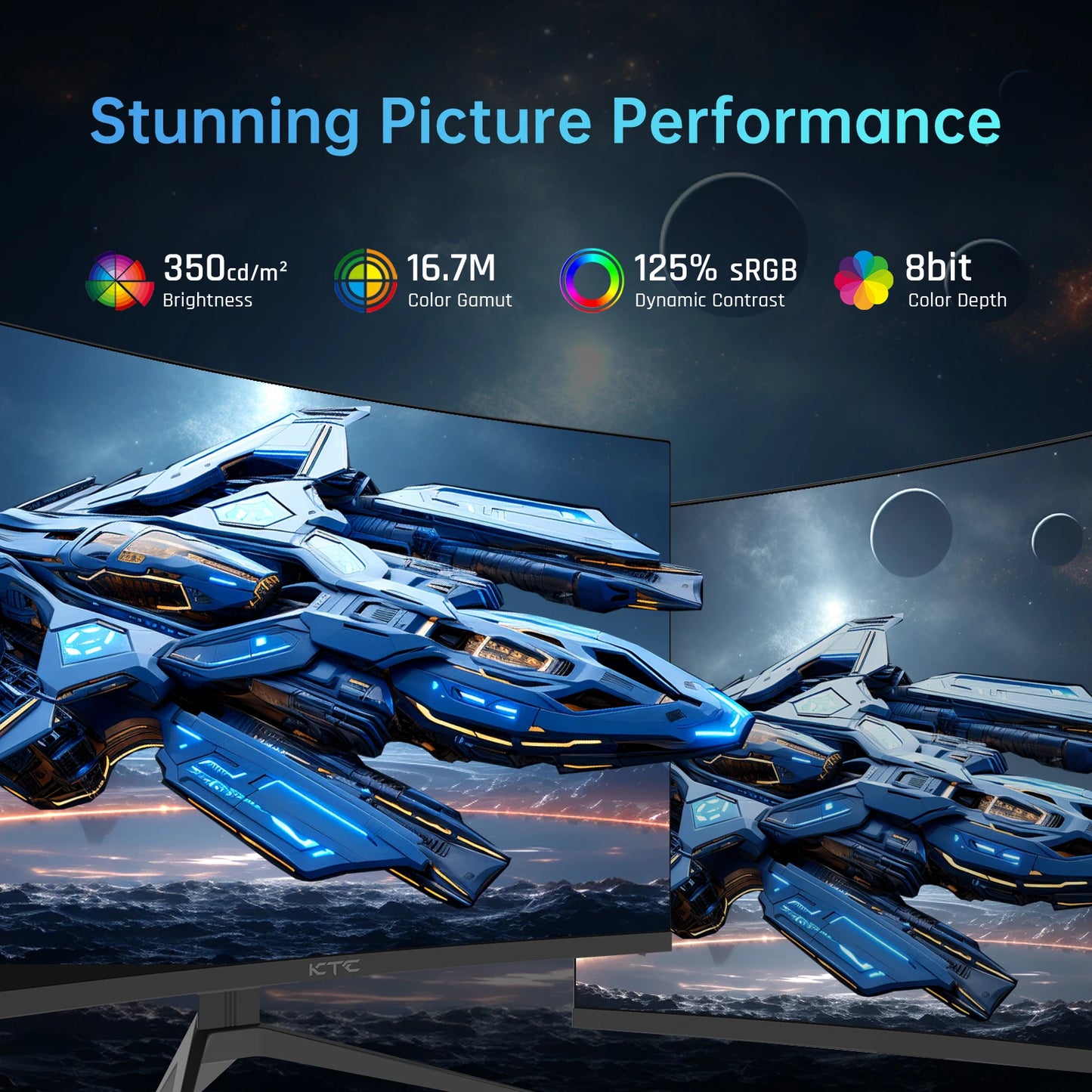 32 inch Curved Gaming Monitor w/Tilt Adjustability