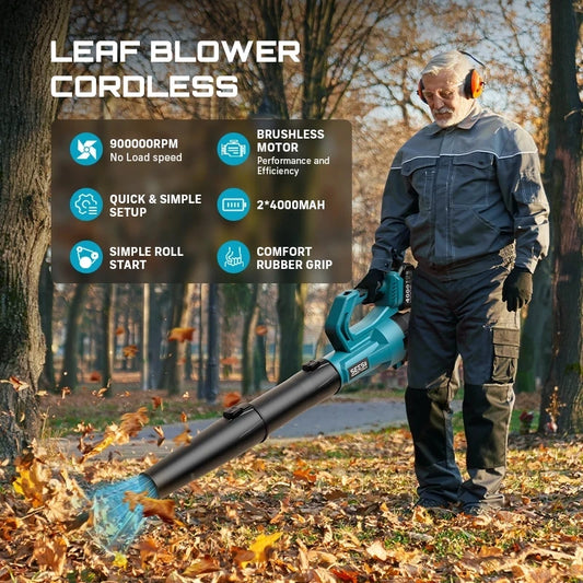 Cordless Turbo Leaf Blower/Snow Removal 18v Battery Operated