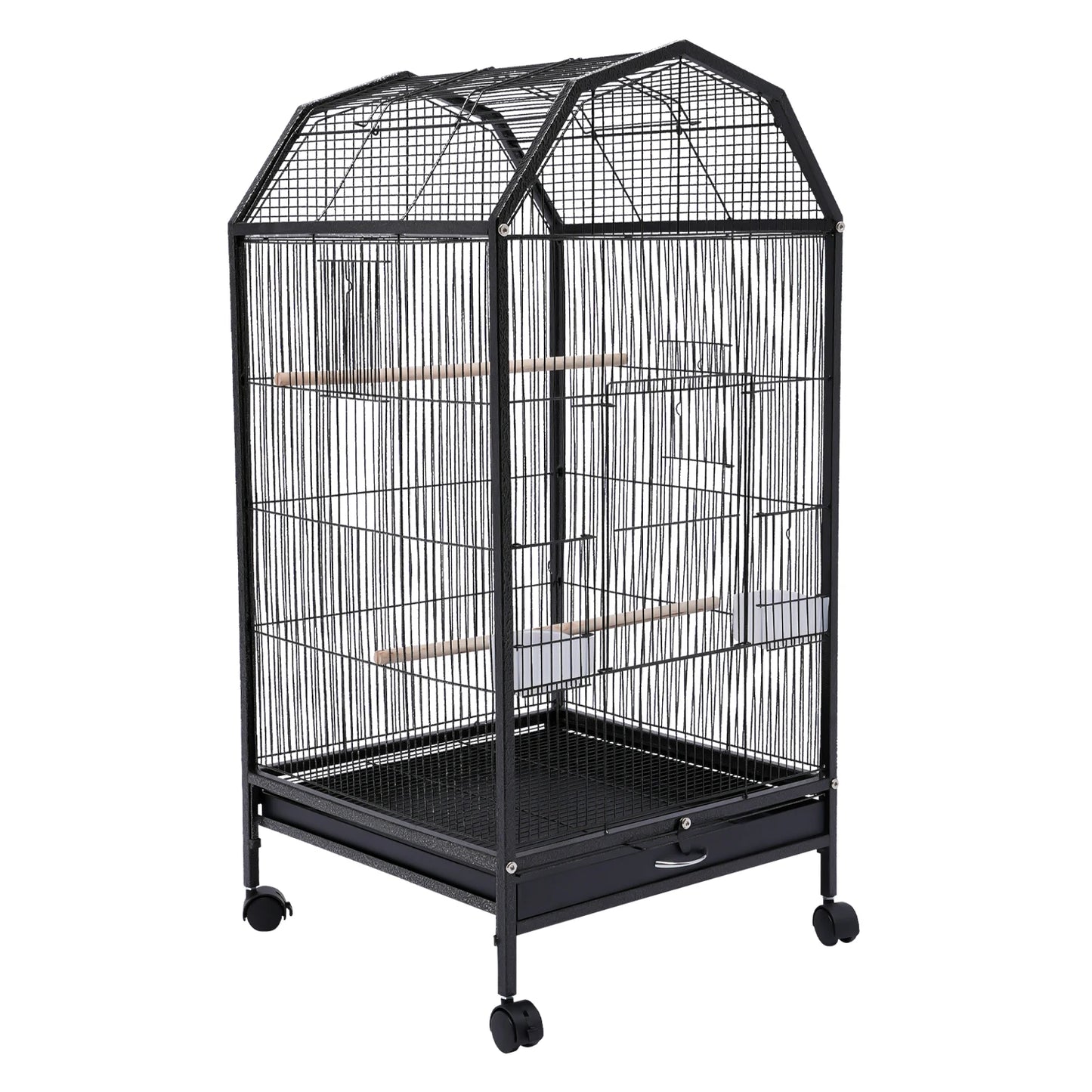 Large Play Bird Cage Stand with Lockable Wheels