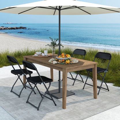 Plastic Seating - Metal Frame Folding Chair, 330LB Load Capacity, Lightweight and Portable