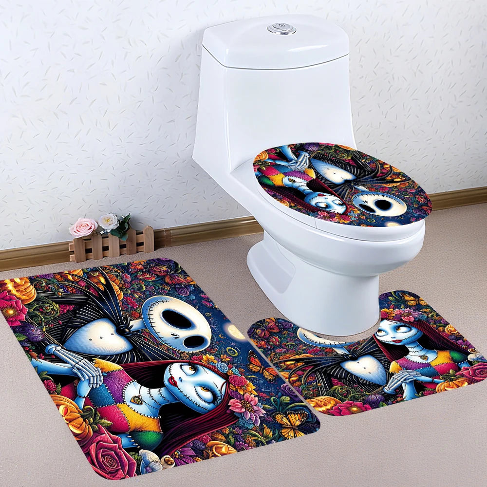 Disney Jack Bathroom Four-piece Set - Waterproof Shower Curtain