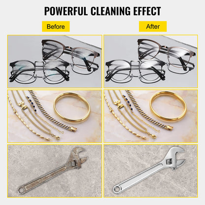 Ultrasonic Cleaner 28/40khz Dual Frequency Digital Portable Washing Machine