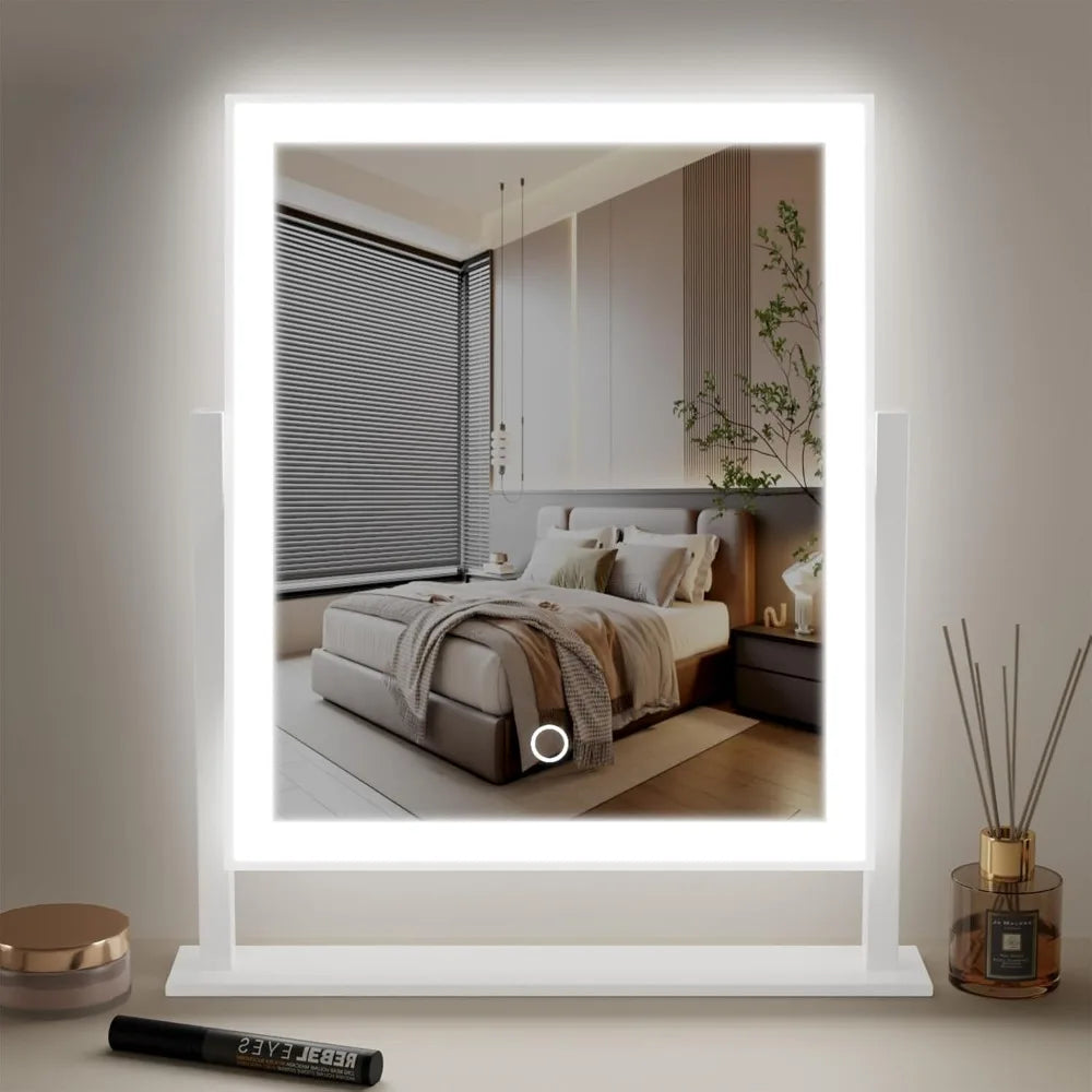 Lighted LED Makeup Mirror with Smart Touch Control