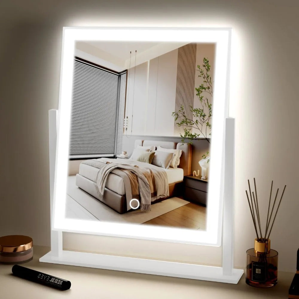 Lighted LED Makeup Mirror with Smart Touch Control