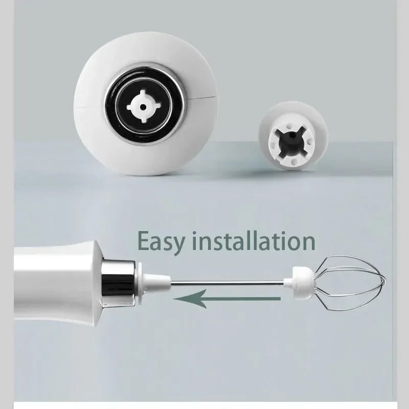 3 In 1 Wireless Handheld Electric Milk Foam Machine w/ blade attachments