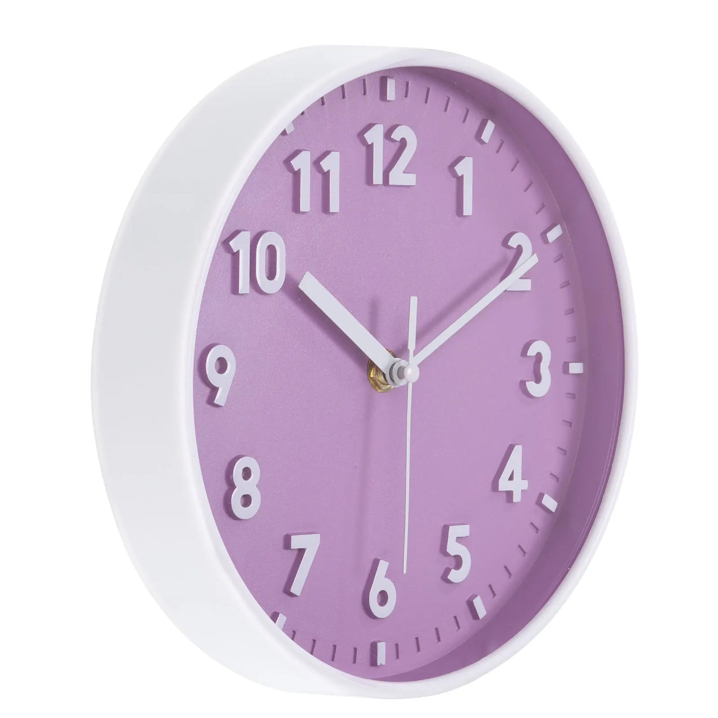 8 Inch Wall Clock 3D Number Quartz Battery Operated