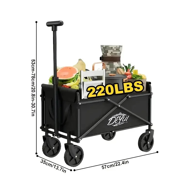 All Terrain Heavy Duty Folding Garden Cart, Large Capacity, 4 Sizes
