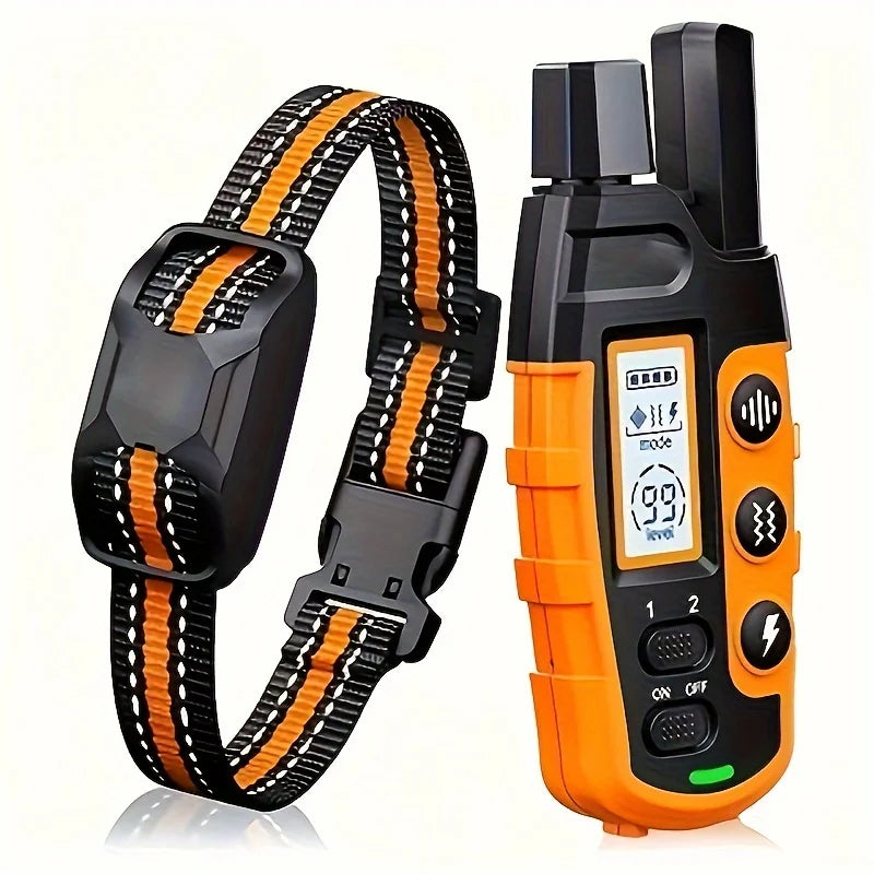 Electric Dog Training Collar- Remote Control-Waterproof With Vibration Shock Beep Modes and Levels