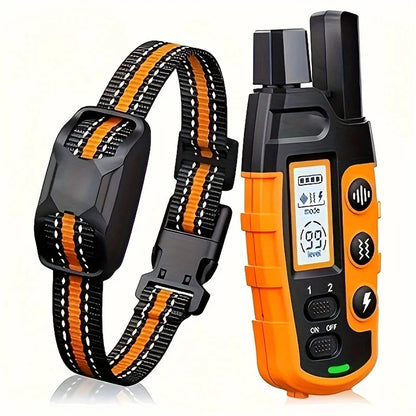 Electric Dog Training Collar- Remote Control-Waterproof With Vibration Shock Beep Modes and Levels