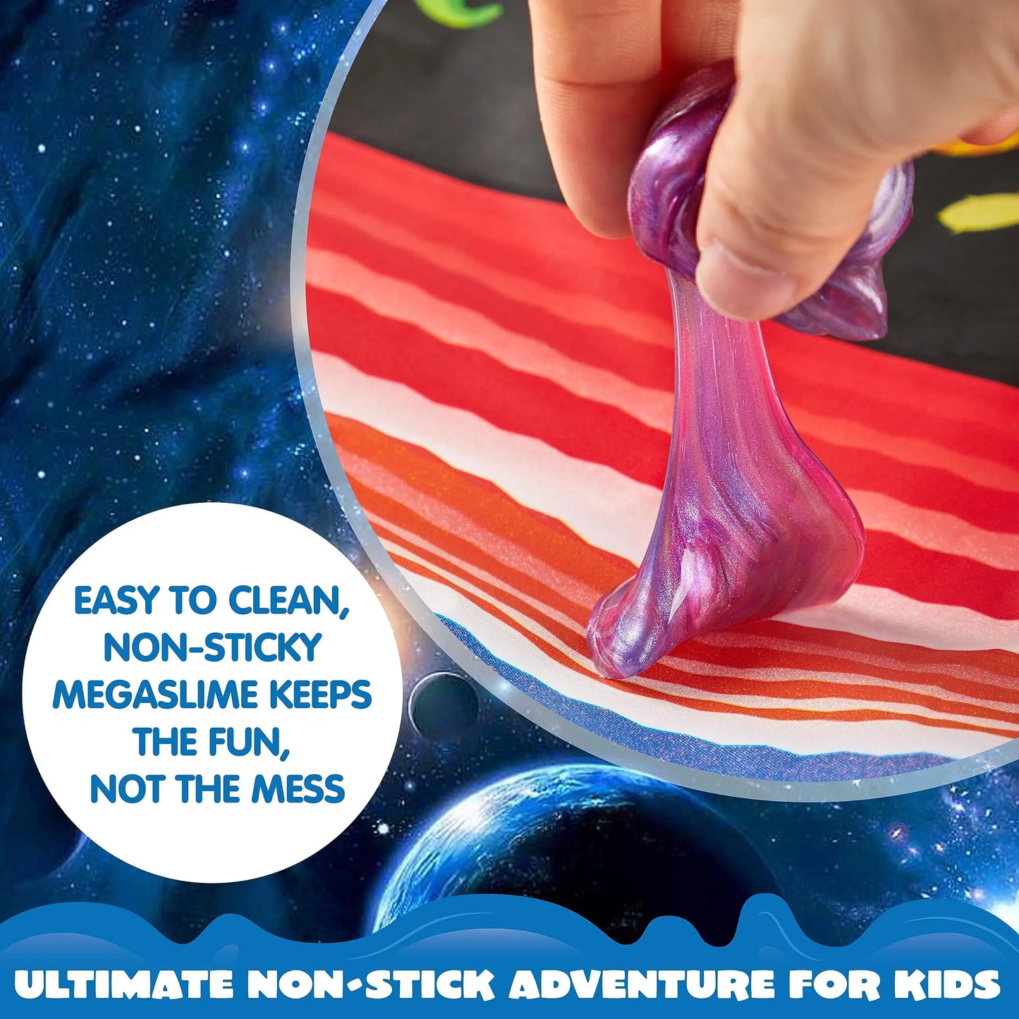 24 Pcs Mini Slime Party Favors-Multicolor Galaxy Slime Balls