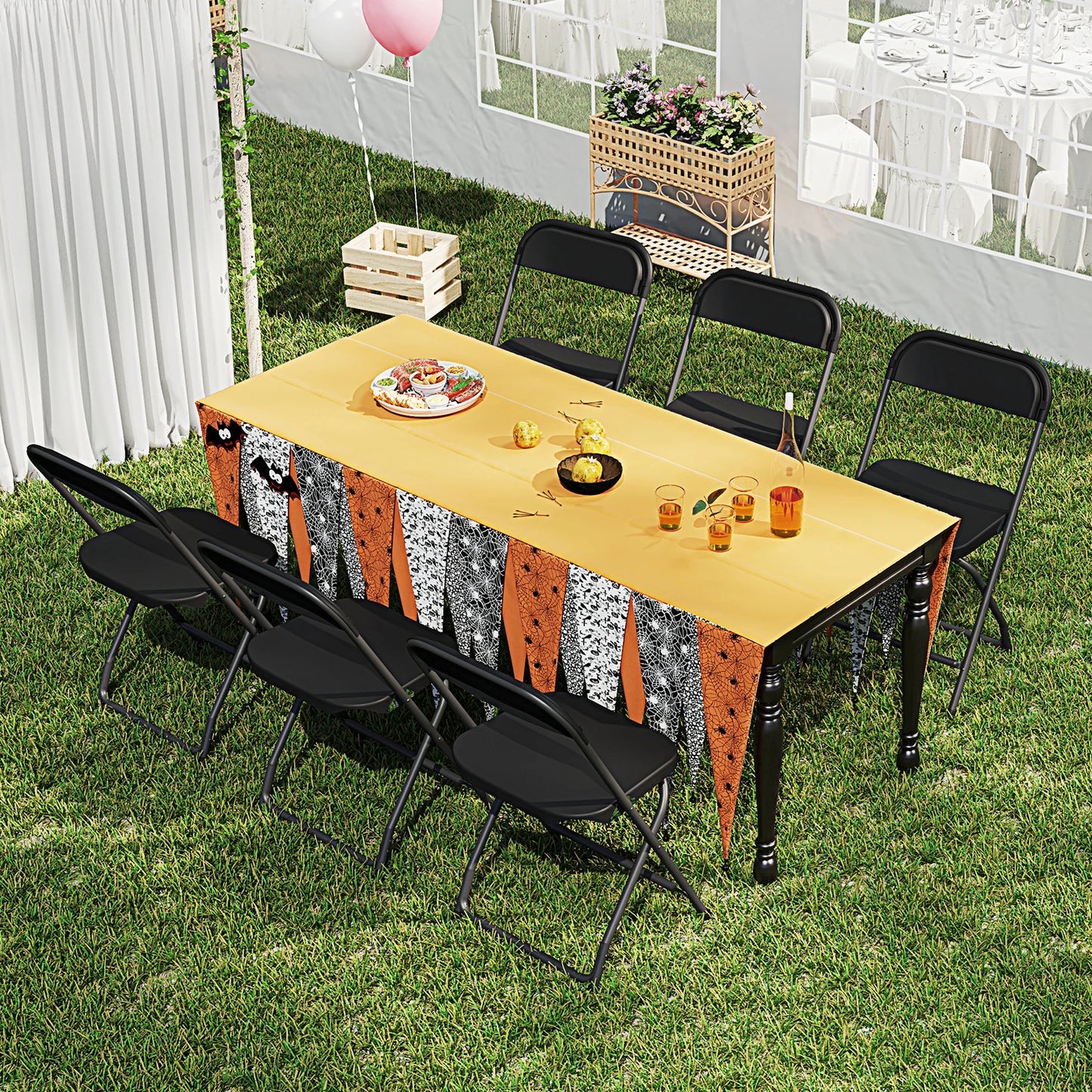 Plastic Seating/Metal Framing Folding Chairs with a 330LB Load Capacity, 10 Pack