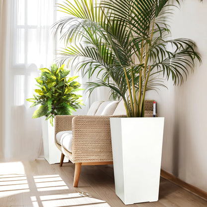 2pcs Planter Pots, Self Watering with Drainage Holes