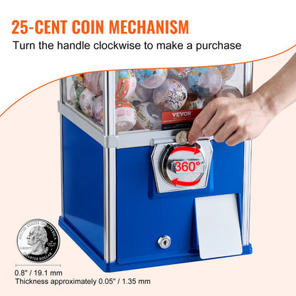 25inch Gumball Machine Coin Operated Gumball Bank