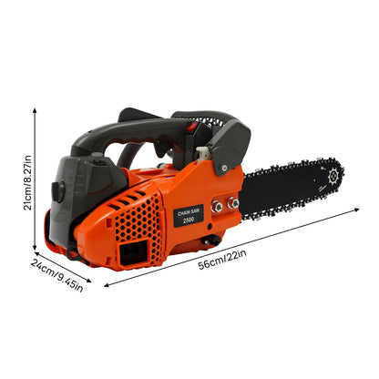 Top Handle Chainsaw, 12 inch, Gasoline,  2-Stroke Engine Chainsaw