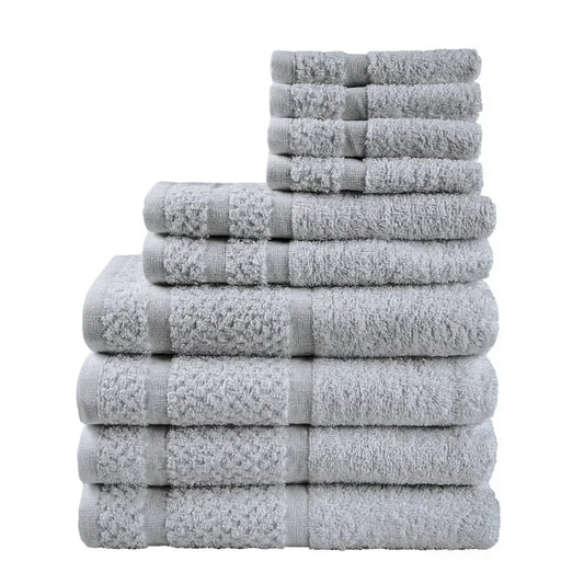 10 Piece Towel Set Softness & Durability