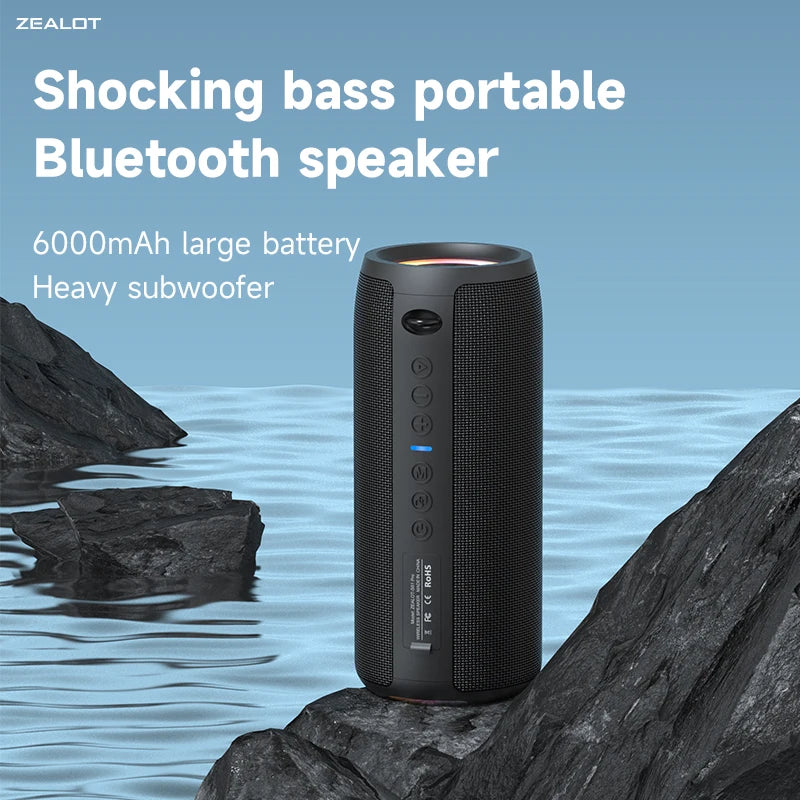 High-power Bluetooth Speaker, 40W 3D Stereo, Portable, Waterproof , Long Battery Life
