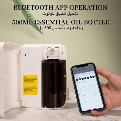 1500m³ Bluetooth Aroma Diffuser 500ML Essential Oils - App Control