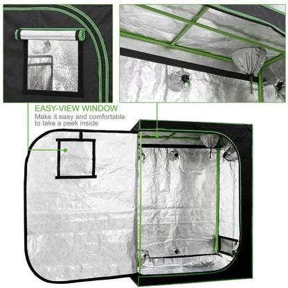 48"x24"x60" Grow Tent Hydroponic Window Floor Tray w/tool bag (tools not included)