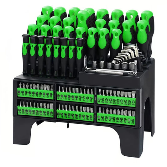 100pcs Screwdriver Set Insulated and Magnetic With Storage Tank