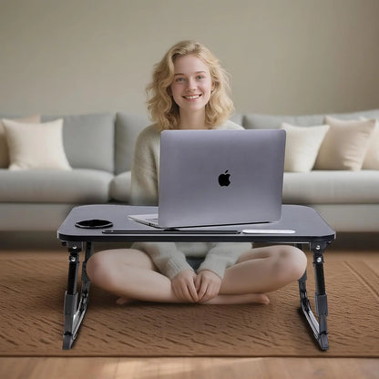 Adjustable Lap Desk - Foldable, Portable with USB Slot and Drawer