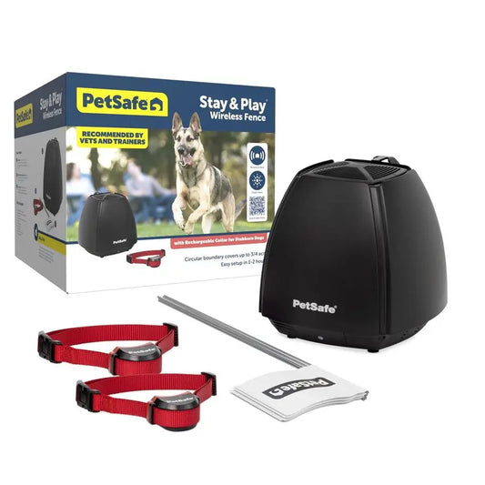 2 Dog Wireless Fence - Pet Containment System, Rechargeable Battery, Waterproof, Safe
