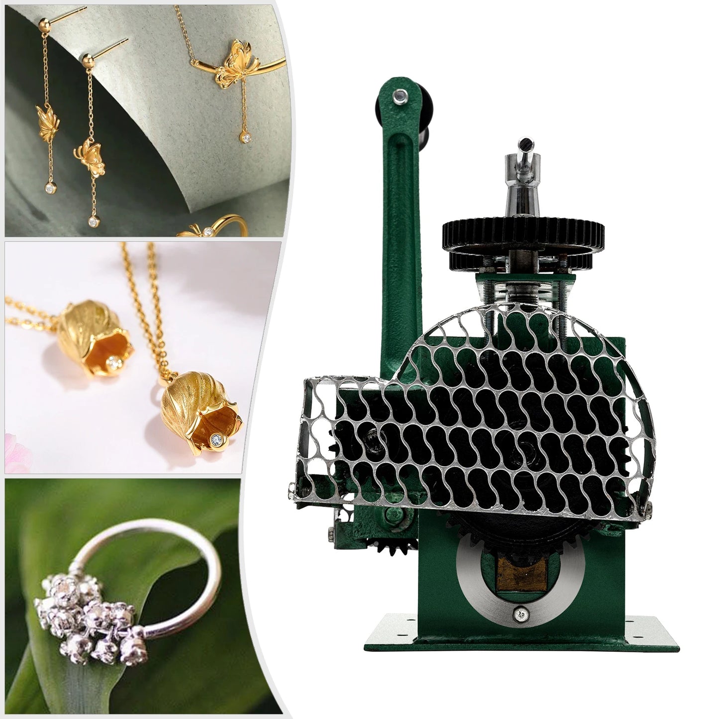 120mm Rolling Mill Jewelry Machine,  Adjustable Press Thickness -  Makes Exquisite Jewelry