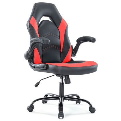 Computer/Gaming Chair, PU Leather with Flip-up Armrest
