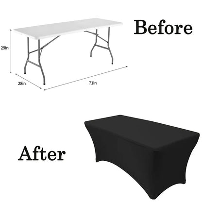 4FT/6FT Plastic Folding Table, HDPE Portable With Locking Legs and Handle