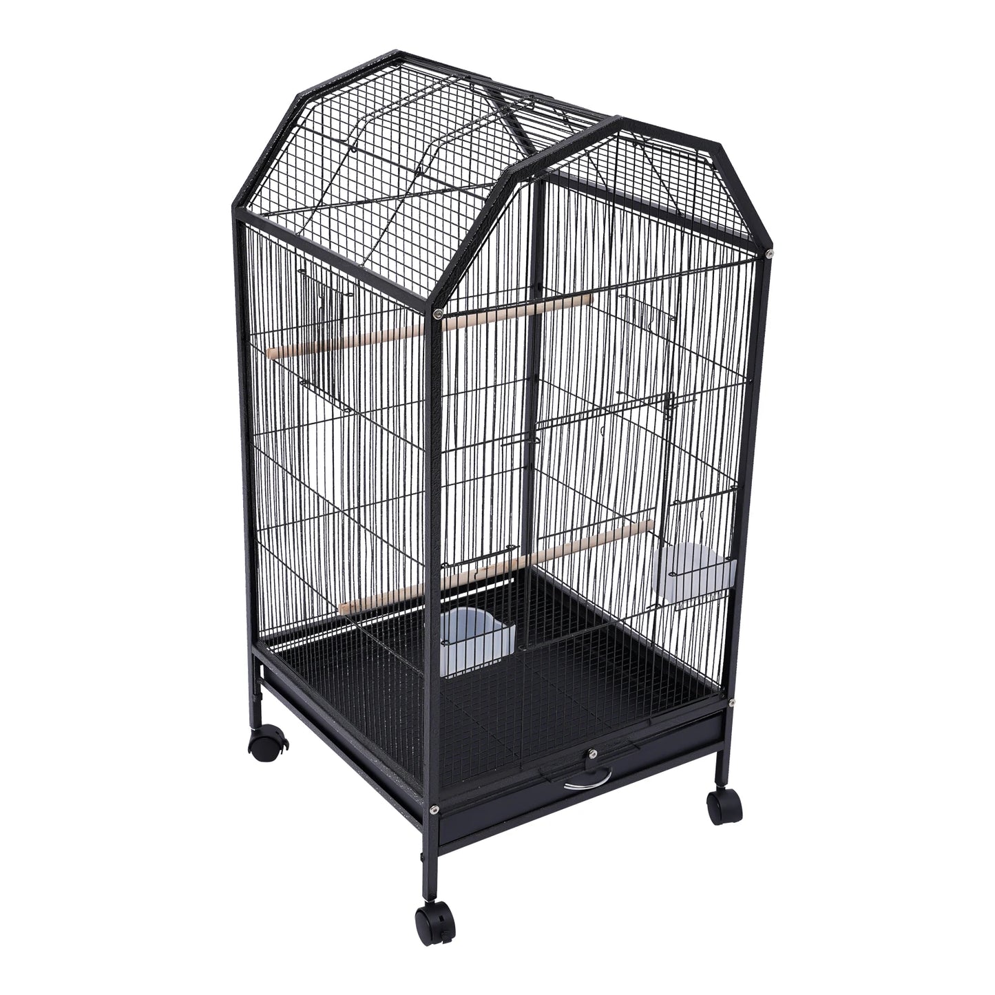Large Play Bird Cage Stand with Lockable Wheels