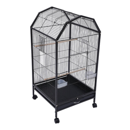 Large Play Bird Cage Stand with Lockable Wheels