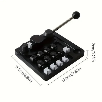 Metal Ring Bender Jewelry Making Tool , 6 Round Posts and Matching Dies