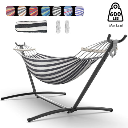 Hammock with Adjustable Stand  w/Storage Bag,