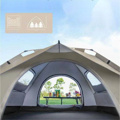 Outdoor Tent w/Two doors and two windows - One Lift Automatic Opening