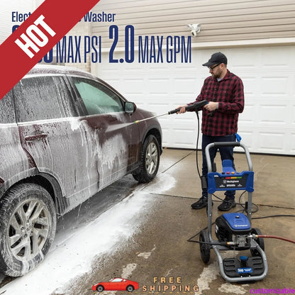 Customizable WPX3400e Electric Pressure Washer, 3400 Max PSI and 2.0 Max GPM, Brushless Motor,