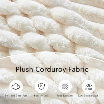 Modern Oversized Cloud Couch, Convertible 4 Deep Seat Foam Sofa Couch, 2 in 1 Plush Corduroy Sofa with 6 Soft Pillows