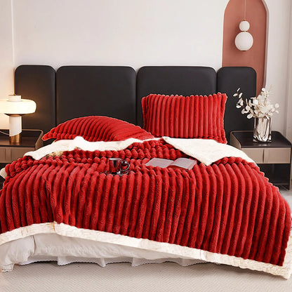 Weighted Fleece Blanket -Soft, Warm and Comfortable w/Sherpa