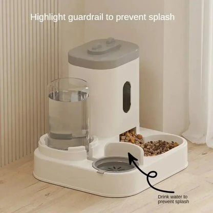 Automatic Feeder Pet Food Bowl With Water Fountain