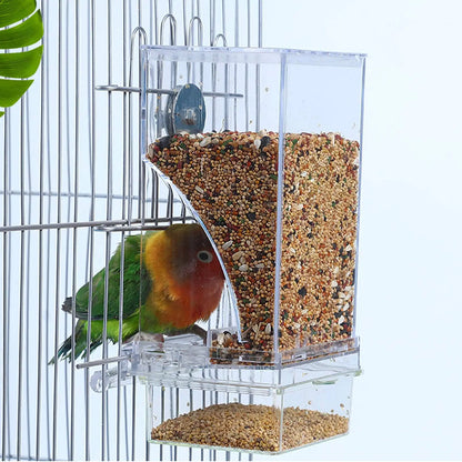 No Mess Bird Feeder, Automatic Feeder Drinker Acrylic