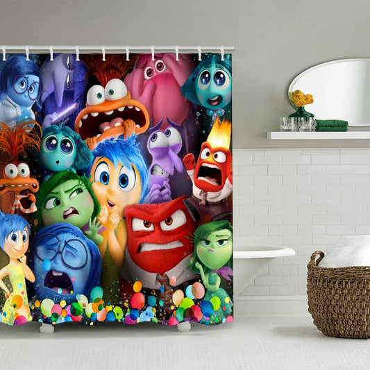 Disney Brainstorming Bathroom Four-piece Set - Avant-garde Waterproof Shower Curtain