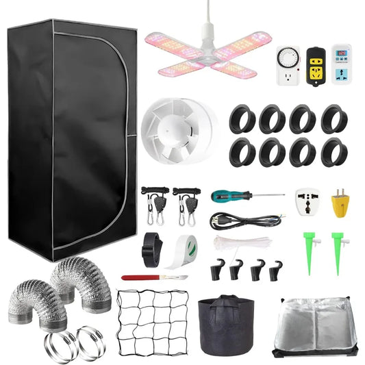 24x24x55 Grow Tent w/ Complete Kit-High Reflective Mylar