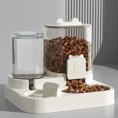 Automatic Feeder Pet Food Bowl With Water Fountain