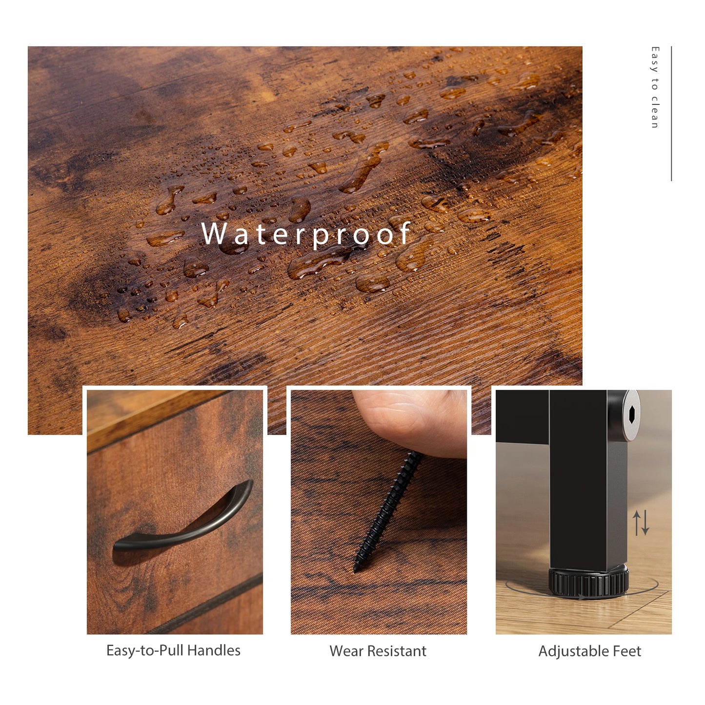 10 Drawer Chest With 10 Fabric Drawers - Steel Frame Design