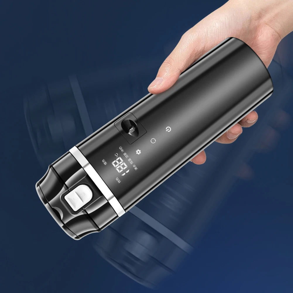 The Travel Mug Warmer, 12V/24V, Electric Stainless Steel Smart Mug with Digital LCD Display