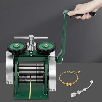 120mm Rolling Mill Jewelry Machine,  Adjustable Press Thickness -  Makes Exquisite Jewelry