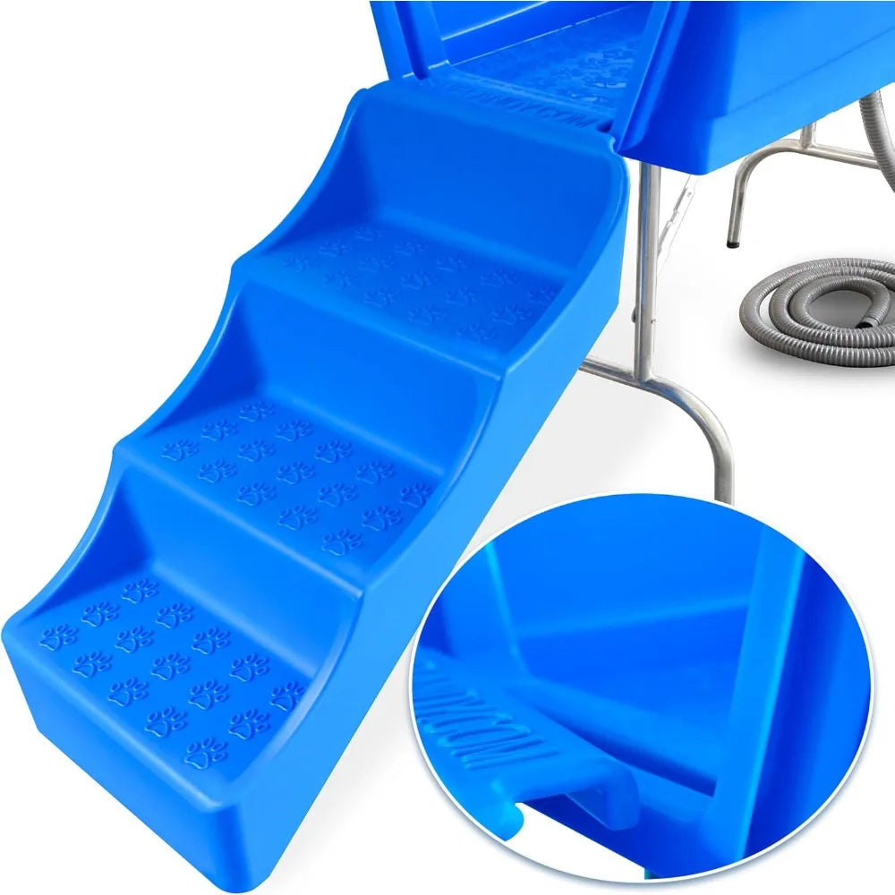 45" Pet Grooming Bathtub Dog Wash Station | Heavy Duty Bathing Tub (Bathtub & Stairs Combo) Fast shipping Free  delivery