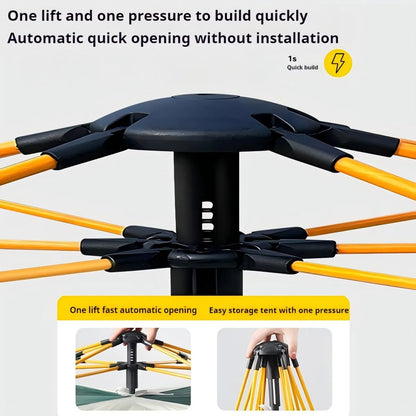 Outdoor Tent w/Two doors and two windows - One Lift Automatic Opening