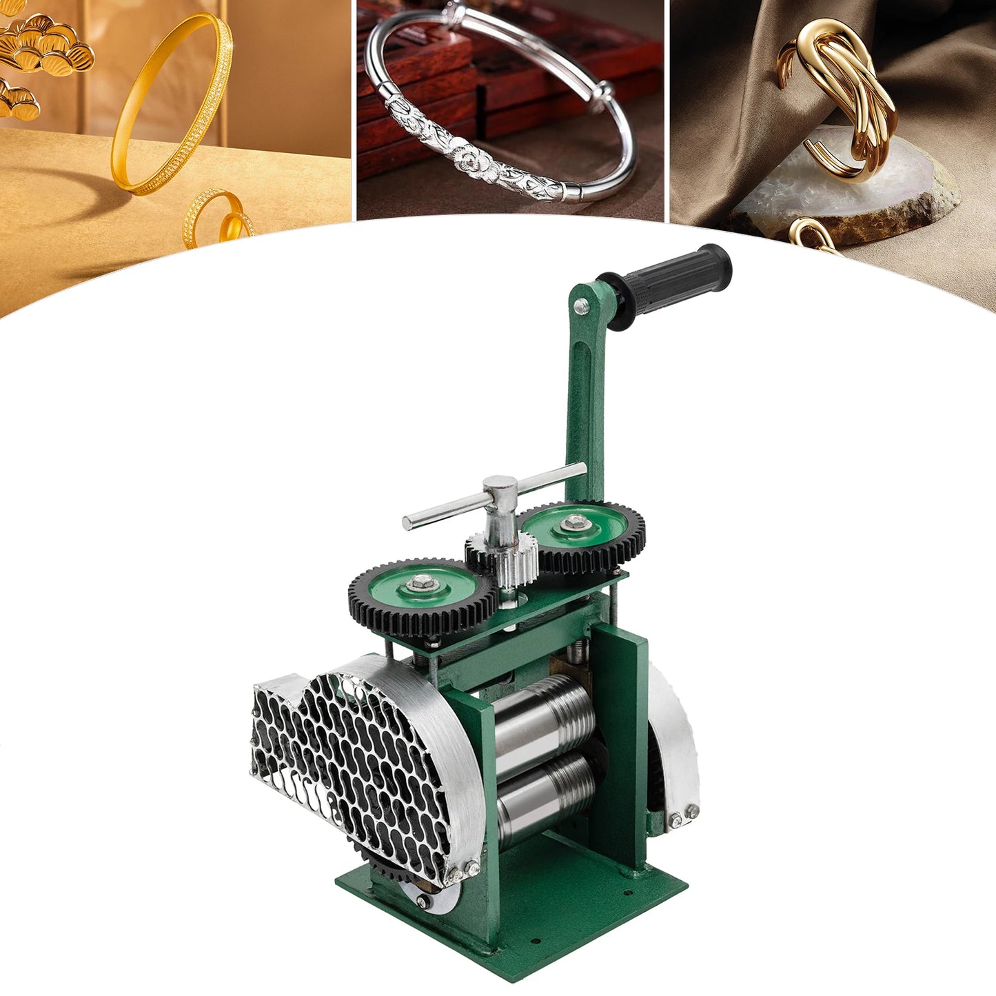 120mm Rolling Mill Jewelry Machine,  Adjustable Press Thickness -  Makes Exquisite Jewelry