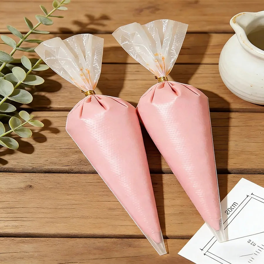 100Pcs Thickened Anti-Burst Piping Bags, Reusable Pastry Bags