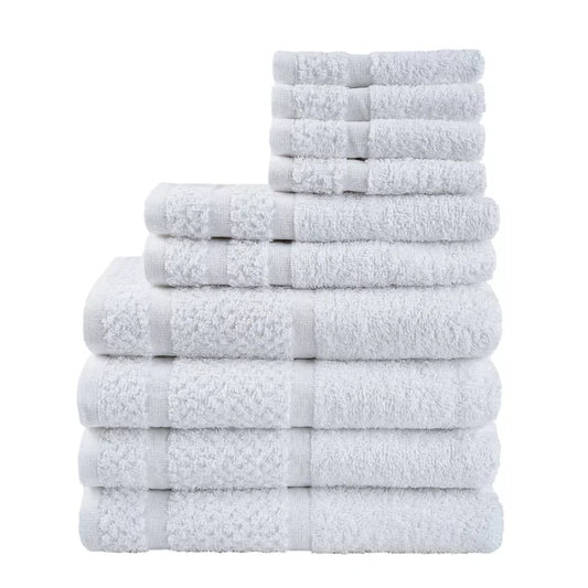 10 Piece Towel Set Softness & Durability