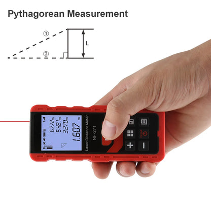 Laser Distance Meter-Rangefinder Measure Device Digital Ruler Tool